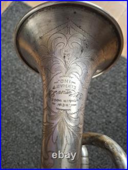 Vintage Conn New Wonder Cornet, Circa 1937. Gold Washed Bell. Good Condition