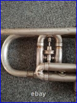 Vintage Conn New Wonder Cornet, Circa 1937. Gold Washed Bell. Good Condition