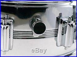 Vintage Dyna-sonic Chrome On Brass Shell Snare Drum. Cob! One Owner