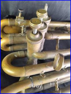 Vintage Elkhorn A Div. Of Getzen 3 Valve Baritone Horn Detachable Bell