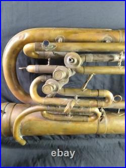 Vintage Elkhorn A Div. Of Getzen 3 Valve Baritone Horn Detachable Bell