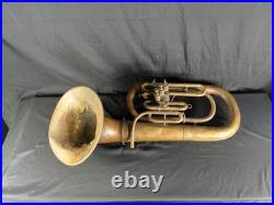 Vintage Elkhorn A Div. Of Getzen 3 Valve Baritone Horn Detachable Bell