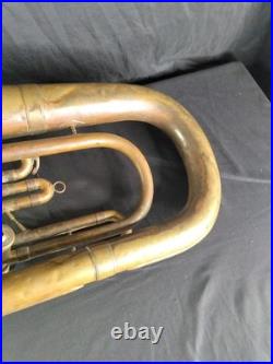 Vintage Elkhorn A Div. Of Getzen 3 Valve Baritone Horn Detachable Bell