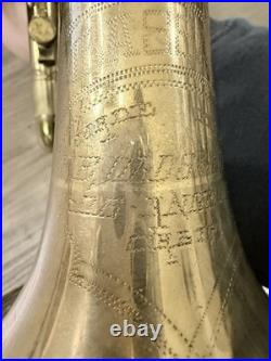 Vintage F. E. OLDS & SON Ambassador Cornet + Case. Fullerton California 1950's
