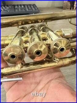 Vintage F. E. OLDS & SON Ambassador Cornet + Case. Fullerton California 1950's