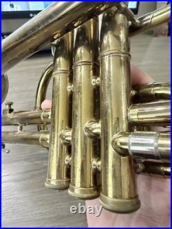 Vintage F. E. OLDS & SON Ambassador Cornet + Case. Fullerton California 1950's