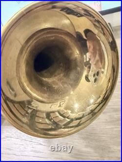 Vintage F. E. OLDS & SON Ambassador Cornet + Case. Fullerton California 1950's
