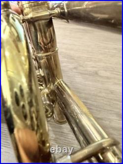 Vintage F. E. OLDS & SON Ambassador Cornet + Case. Fullerton California 1950's