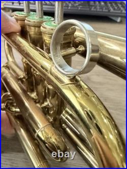 Vintage F. E. OLDS & SON Ambassador Cornet + Case. Fullerton California 1950's