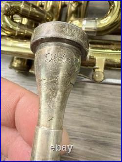 Vintage F. E. OLDS & SON Ambassador Cornet + Case. Fullerton California 1950's