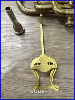 Vintage F. E. OLDS & SON Ambassador Cornet + Case. Fullerton California 1950's