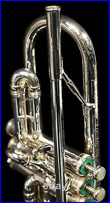 Vintage F. E. Olds Mendez Trumpet Ryan Kisor, Silver Plated with Deluxe Engraving