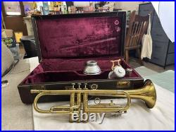 Vintage F E Olds & Sons Los Angeles Trumpet & Case & Accessories #34683