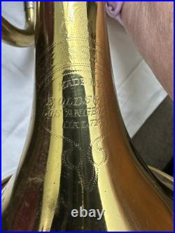 Vintage F E Olds & Sons Los Angeles Trumpet & Case & Accessories #34683