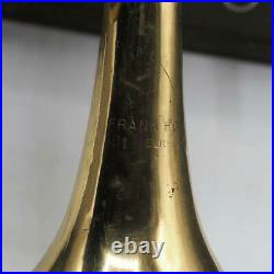 Vintage Frank Holton Trumpet Elkhorn WI with Original Case For Restoration