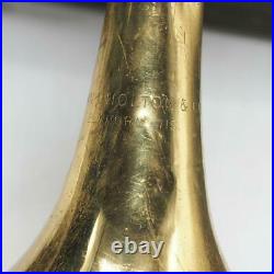 Vintage Frank Holton Trumpet Elkhorn WI with Original Case For Restoration