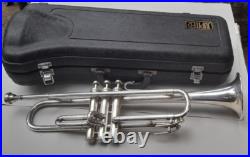 Vintage Grafton Trumpet Dallas London Silver Plated Jupiter Mouth Piece W Case