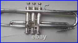 Vintage Grafton Trumpet Dallas London Silver Plated Jupiter Mouth Piece W Case