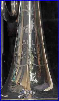 Vintage Grafton Trumpet Dallas London Silver Plated Jupiter Mouth Piece W Case
