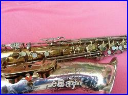 Vintage H. N. White King Super 20 Silversonic Tenor Saxophone