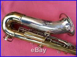 Vintage H. N. White King Super 20 Silversonic Tenor Saxophone