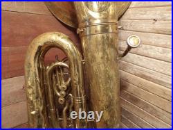 Vintage King 3 Valve BBb Tuba By H. N. White PARTS
