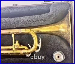 Vintage King Cleveland 600 Brass Trumpet Gold finish student-level Withcase