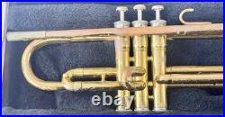 Vintage King Cleveland 600 Brass Trumpet Gold finish student-level Withcase