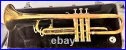 Vintage King Cleveland 600 Brass Trumpet Gold finish student-level Withcase