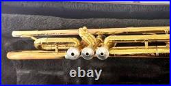 Vintage King Cleveland 600 Brass Trumpet Gold finish student-level Withcase
