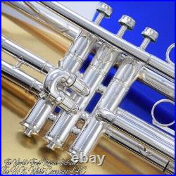 Vintage King HN White Silver Tone Liberty Trumpet Art Deco Engraving Amazing