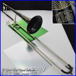 Vintage King H. N. White 2B Liberty Trombone Black Lacquer Amazing