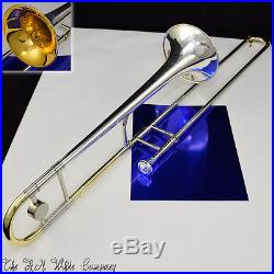 Vintage King H. N. White 2B Silver Sonic Trombone Awesome