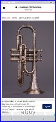 Vintage King H. N. White Cornet With Box