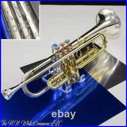 Vintage King H. N. White Super 20 Symphony Silversonic Trumpet Player