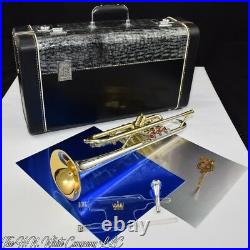 Vintage King H. N. White Super 20 Symphony Silversonic Trumpet Player