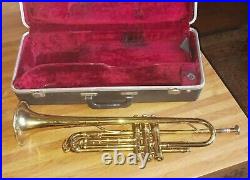 Vintage King Liberty Brass Trumpet Early 1950's Jet Tone Mouthpiece + Case
