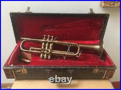 Vintage King Liberty ca. 1919 Antique Trumpet H. N. White No. 57237 With Case
