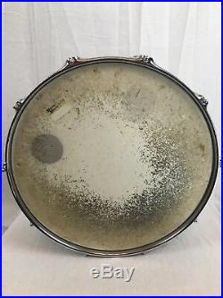 Vintage Ludwig Chrome Over Brass 60s WFL Snare Drum Keystone COB PRE SERIAL #