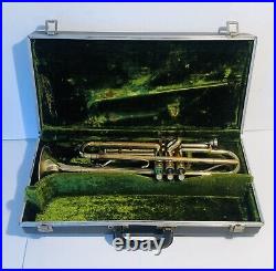 Vintage Majestic Trumpet 53872 Germany With Vintage Hard Case