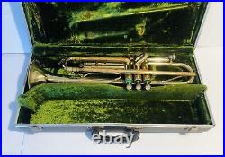 Vintage Majestic Trumpet 53872 Germany With Vintage Hard Case