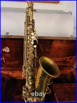 Vintage Martin The Indiana Alto Saxophone. With orig case 1924