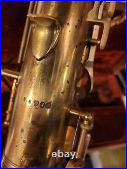 Vintage Martin The Indiana Alto Saxophone. With orig case 1924