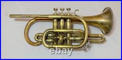 Vintage Nadir Ali brass cornet instrument trumpet horn. Nice condition