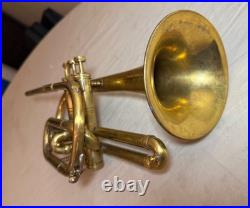 Vintage Nadir Ali brass cornet instrument trumpet horn. Nice condition