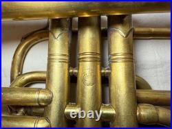 Vintage Nadir Ali brass cornet instrument trumpet horn. Nice condition