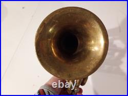Vintage Russian/Soviet Rotary Valve Brass Finish Trumpet Coronet