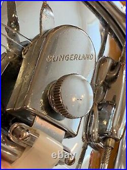 Vintage Slingerland 14x6.5 Chrome Over Brass 10 Lug Gene Krupa Snare-stunning