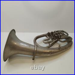 Vintage TULA Soviet Oval Alto Horn Eb Rare Rotary Valves USSR Brass Music