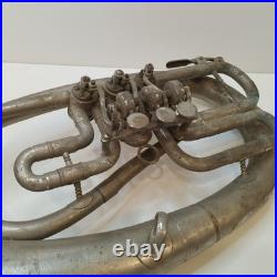 Vintage TULA Soviet Oval Alto Horn Eb Rare Rotary Valves USSR Brass Music